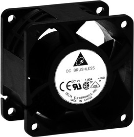 AFB0624HH-A, DC Fans DC Tubeaxial Fan, 60x25mm, 24VDC, Ball Bearing, Lead Wires