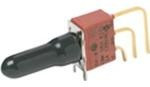 E125SD1CBE, Switch Push Button ON Mom SPDT Round Plunger 20VAC 20VDC 0.4VA Momentary Contact PC Pins Thru-Hole Bulk
