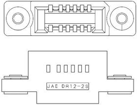 DR-12-2SC-F0R, Headers &amp; Wire Housings 2P WIR TO WIRE