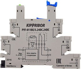 PYF-011BE/3.24DC.24DC, Колодка с винтовыми клеммами для реле SR-203.D