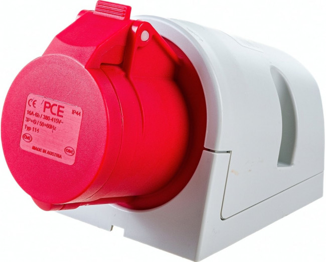 114-6, Разъем: питания AC, трехфазный; гнездо; "мама"; 16А; 400ВAC