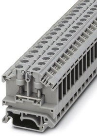 0790530, OTTA2.5 Series Grey Feed Through Terminal Block, Single-Level, Bolt Termination