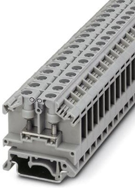 0790530, OTTA2.5 Series Grey Feed Through Terminal Block, Single-Level, Bolt Termination