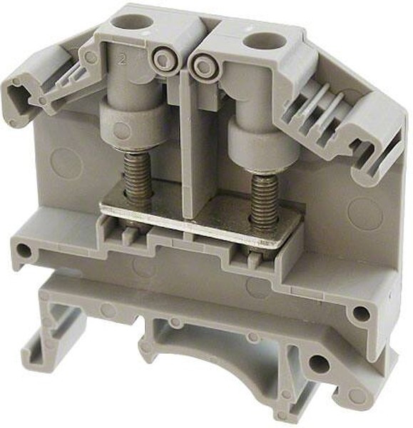0790530, OTTA2.5 Series Grey Feed Through Terminal Block, Single-Level, Bolt Termination