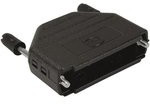 9670250424, Корпуса разъемов D-Sub 25P D-SUB BACKSHELL BLACK PLASTIC