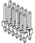 0702871001, Conn Unshrouded Header HDR 6 POS 2.54mm Solder ST Top Entry Thru-Hole C-Grid Bag