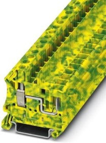 3060555, DIN Rail Terminal Blocks UT 6/1P-PE