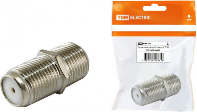 SQ1809-0007, Переходник F гнездо - F гнездо