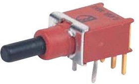 MC8AS9P1A1M6RES, Кнопочный переключатель, SPST, Выкл.-(Вкл.), Plunger