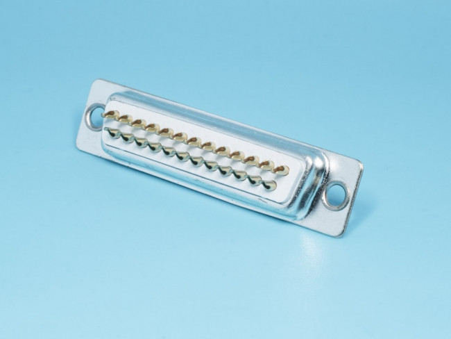 DB-25F, Разъем D-SUB 25 контактов, гнездо на кабель, пайка, тип 2