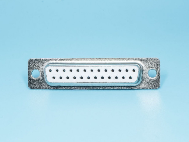 DB-25F, Разъем D-SUB 25 контактов, гнездо на кабель, пайка, тип 2