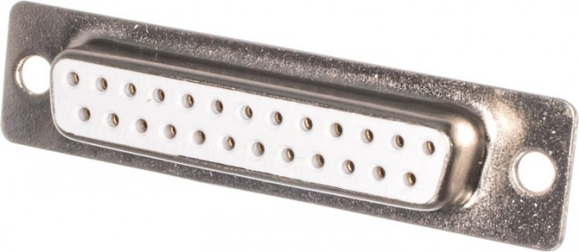 DB-25F, Разъем D-SUB 25 контактов, гнездо на кабель, пайка, тип 2