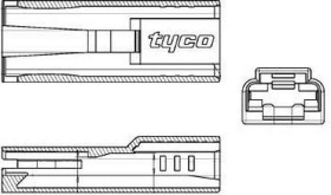 1544408-3, Headers &amp; Wire Housings CAP. POLYAMID CLIP