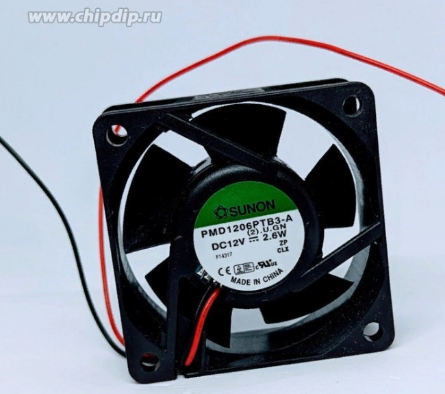 Вентилятор Sunon PMD1206PTB3-A постоянного тока DC 60X60X25