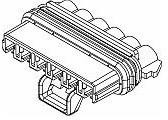 15305047, Automotive Connectors CONN M/P 280 FLXLK 6W F SLD LT GRY