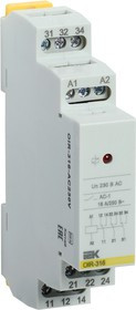 OIR-316-AC230V, Реле промежут. OIR 3 конт. 16А 230В AC IEK