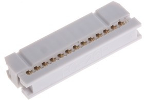 26-Way IDC Connector Socket for Cable Mount, 2-Row