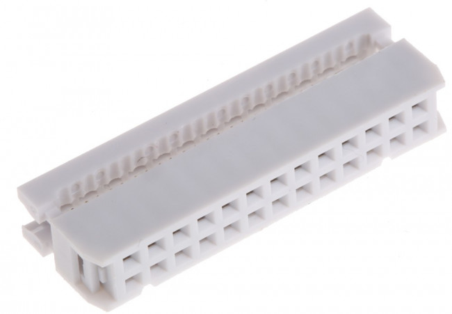 26-Way IDC Connector Socket for Cable Mount, 2-Row