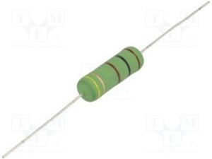 KNPA5W-18R, Резистор: проволочный, высоковольтный, THT, 18Ом, 5Вт, ±5%, осевые KNPA5W-18R, Резистор: проволочный, высоковольтный, THT, 18Ом, 5Вт, ±5%, осевые