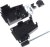 MHDSSK-P-9-L-K, MHDSSK-T/P Series ABS Angled, Straight D Sub Backshell, 9 Way, Strain Relief MHDSSK-P-9-L-K, MHDSSK-T/P Series ABS Angled, Straight D Sub Backshell, 9 Way, Strain Relief
