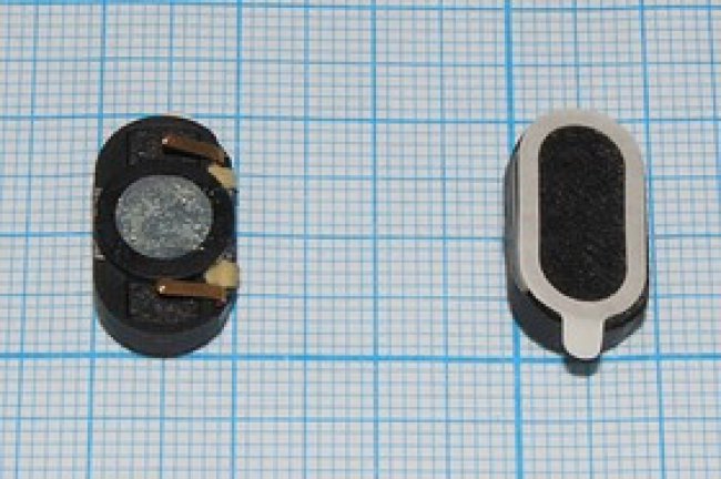 Динамик овальной формы 18x10x4мм с пружинными контактами, 8 Ом, 0.5 Вт; № 6409 дин 18x10x4\ 8\0,5\пл Динамик овальной формы 18x10x4мм с пружинными контактами, 8 Ом, 0.5 Вт; № 6409 дин 18x10x4\ 8\0,5\пл