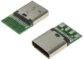 USB3.1 TYPE-C 24PF-030, Разъём USB , 24 контакта