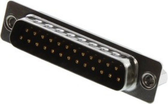 L717SDBH25PC309, D SUB CONN, PLUG, DB, 25POS, SOLDER CUP