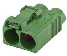 59Z115-000E, RF Connector Accessories Plastic housing Jack Straight E Green