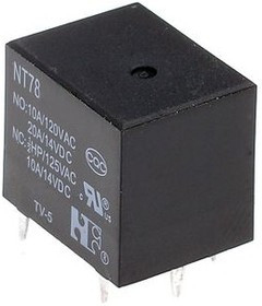 Реле 5В, NT78 [T78/T74], 1x10А, 250В, 14В; №7625 реле 5В\NT78 [T78/T74]\1x10А;250В,14В