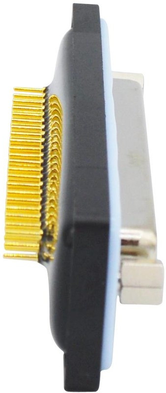 HDF-V62-213L011, HDF 62 Way Vertical Solder D-sub Connector Socket, 2.41mm Pitch, with 4-40 Screw Locks HDF-V62-213L011, HDF 62 Way Vertical Solder D-sub Connector Socket, 2.41mm Pitch, with 4-40 Screw Locks