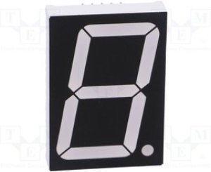 OPD-S15012LR-BW, Дисплей: LED, 7-сегментный, 38,1мм, 1,5", II.зн: 1, красный, 60мкд OPD-S15012LR-BW, Дисплей: LED, 7-сегментный, 38,1мм, 1,5", II.зн: 1, красный, 60мкд