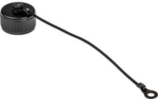 418-6033-11R0501-10, Amphenol 3 TV MIL-DTL-38999 Female Dust Cap, Shell Size 11, with Black Zinc Nickle Finish
