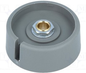 A3040068, Ручка, с указателем, полиамид, dоси: 6мм, d40x16мм, серый