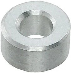 1122-4-AL-7, Spacer Round 2.92mm-ID Aluminum Clear Iridite