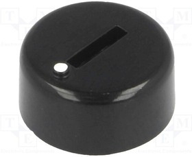 GC6D-12X4.5D, Ручка, миниатюрный, пластмасса, dоси: 6мм, d12x4,5мм, черный