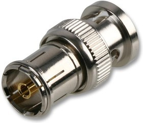 VA229, РЧ/Коаксиальный адаптер, BNC, Штекер, TV Коаксиальный, Гнездо, Прямой Переходник, 50 Ом