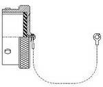 660-008M22S6-05, Connector Accessories Plug Protective Cover Straight Aluminum Electroless Nickel