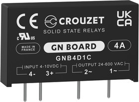 GNB4D1C, Реле: полупроводниковое; Uупр: 4-10ВDC; Серия: GN; -40-80°C; 20г; 4А GNB4D1C, Реле: полупроводниковое; Uупр: 4-10ВDC; Серия: GN; -40-80°C; 20г; 4А