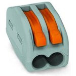 222-412, Соединительная клемма с рычажком 2-х проводная 0,08-2,5мм?, 400В, 32А, без пасты, 50 шт. 26