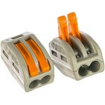 222-412, Соединительная клемма с рычажком 2-х проводная 0,08-2,5мм?, 400В, 32А, без пасты, 50 шт. 26