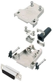 6355-0044-12, DA-15 Socket D-Sub Connector Kit, Zinc