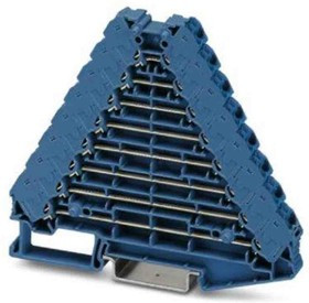 3270190, FTRV Series Blue Non-Fused DIN Rail Terminal, 0.14 2.5mm², Push In Termination