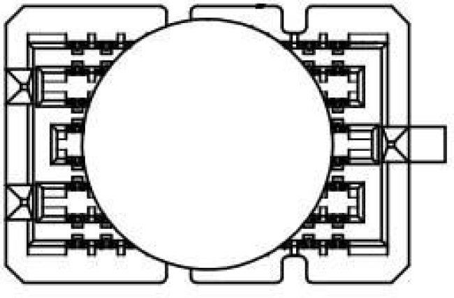 516-056-520-402, BACKPLANE CONN, RCPT, 56POS, 9ROW/3.81MM