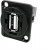 CP30208N, Адаптер USB, конусное отверстие, Гнездо USB Типа A, Гнездо USB Типа A, USB 2.0, FT Series
