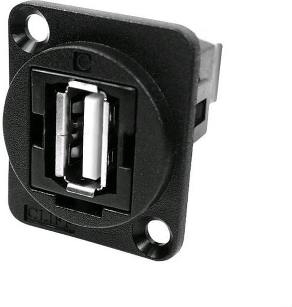 CP30208N, Адаптер USB, конусное отверстие, Гнездо USB Типа A, Гнездо USB Типа A, USB 2.0, FT Series