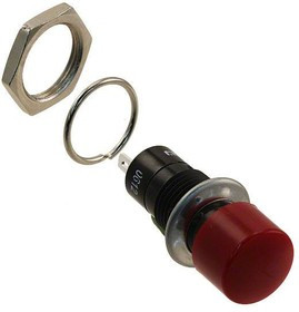 GPB040B05BR, Pushbutton Switches Off-On Pushbutton Red