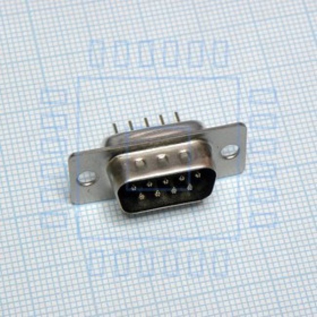 DS1034-09MBNSiSS, папа для верт.монтажа на плату / DD-09PNT-M (DPS-09M)(DBB-9M) (DS1034-09MBNSiSS)