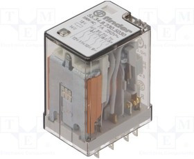 55.34.8.230.5030, Реле: электромагнитное, 4PDT, Uобмотки: 230ВAC, 7A/250ВAC, 17кОм
