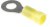 34855, Клемма с кольцевым наконечником, M6, 1/4", 10 AWG, 6 мм², Серия PLASTI-GRIP, Желтый