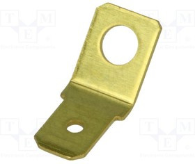 BM 01005, Наконечник: плоский, 6,3мм, 0,8мм, "папа", M4, неизолированный